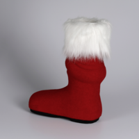"Deco Father Christmas Boot 45 cm red "