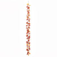 "Artificial maple garland orange - brown 180 cm"