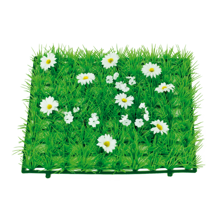 "Grass tile ""Daisies"","