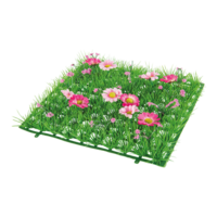 "Grass tile ""Anemones"","