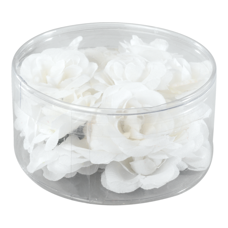 # Rose blossom heads,