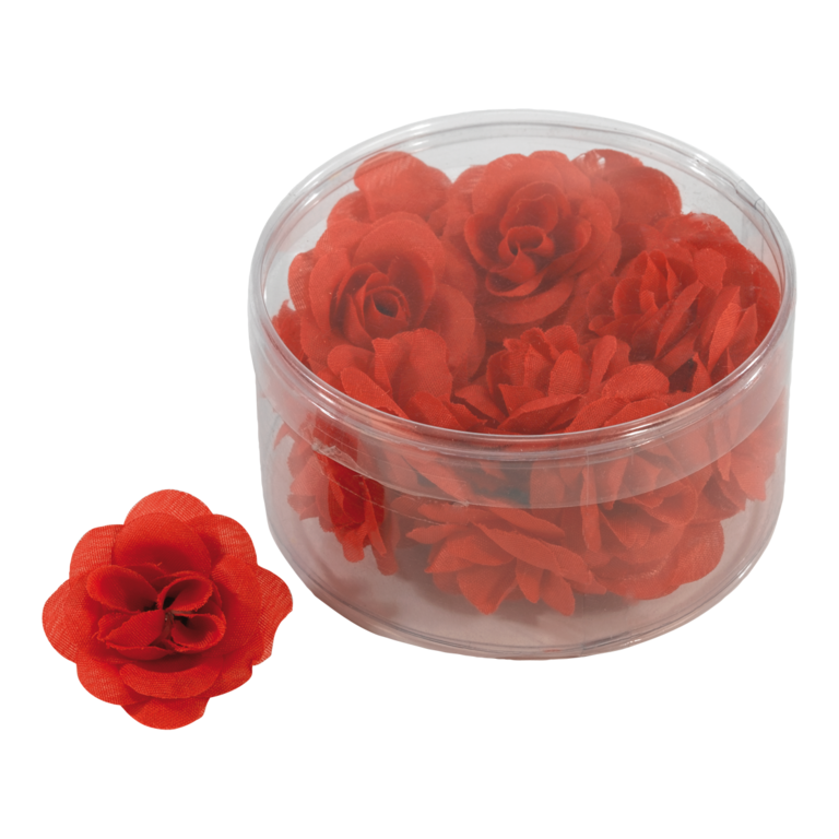 # Rose blossom heads,