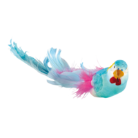 Budgerigar with clip,