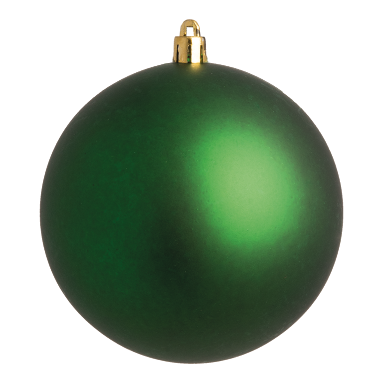 Christmas ball, green matt,
