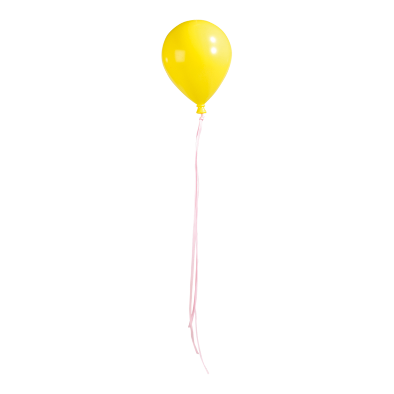 Balloon with hanger,