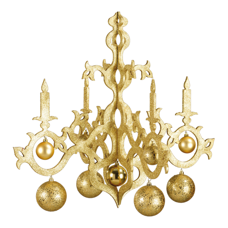 Chandelier with balls,