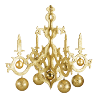 Chandelier with balls,