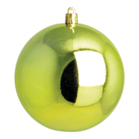 Christmas balls, light green shiny,