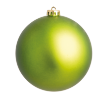 Christmas balls, light green matt,