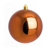 Christmas ball, copper shiny,