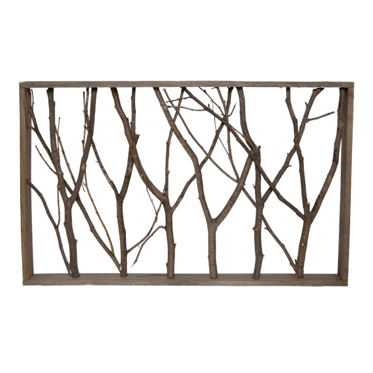 Frame with twigs,