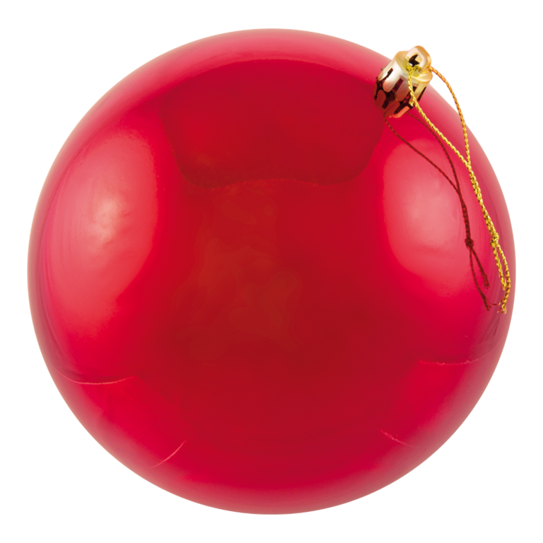 Christmas ball, red,