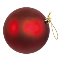Christmas ball, matt red,