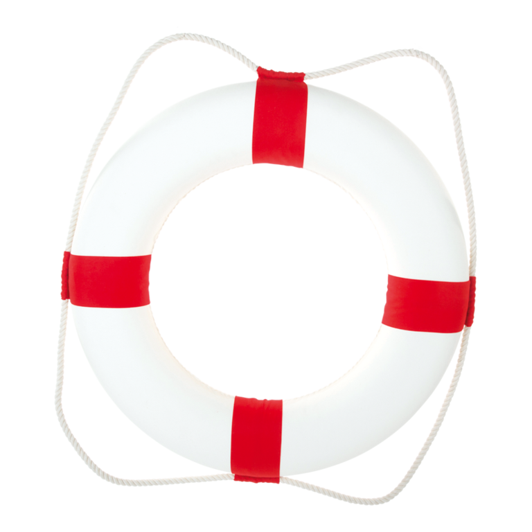 # Life buoy with rope,