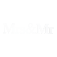 "Lettering  ""Mrs & Mr"","