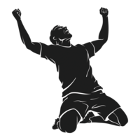"# Display ""Cheering Football Player"","