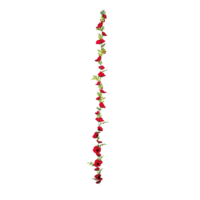 Poppy flower garland,