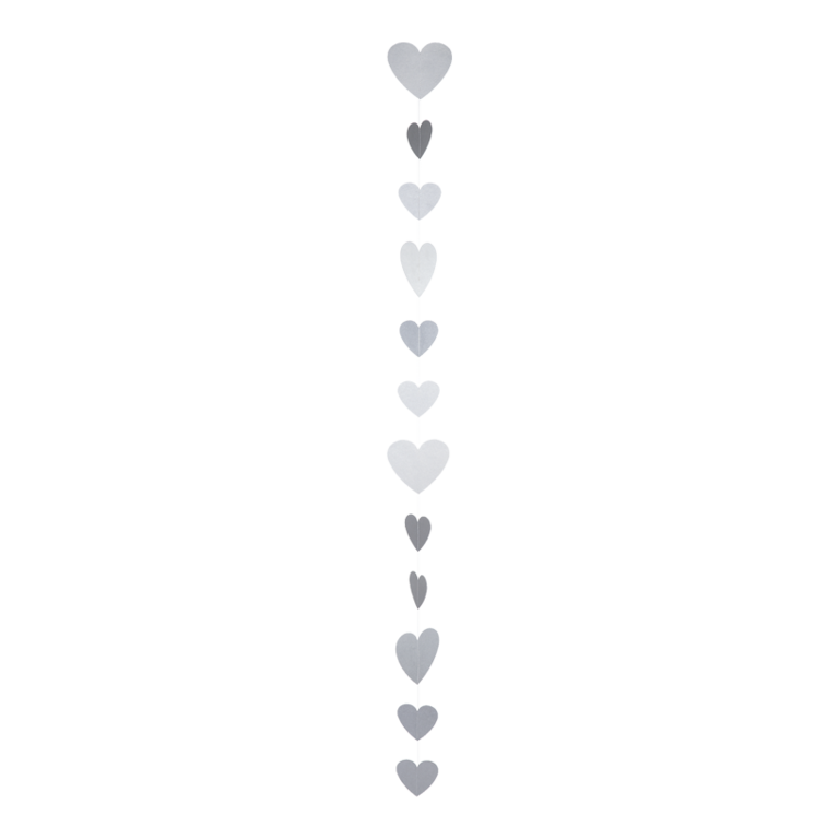 Paper hearts garland,