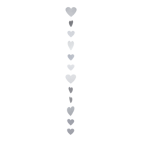 Paper hearts garland,