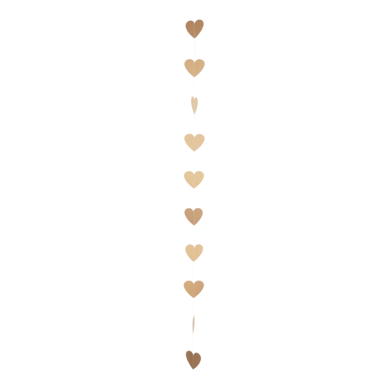 Paper hearts garland,