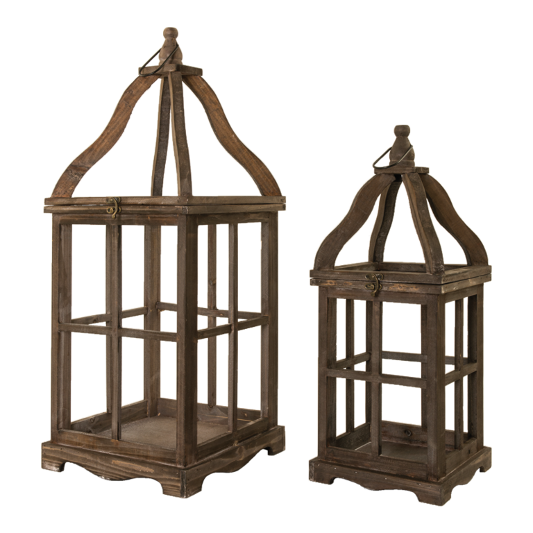 Wooden lanterns,