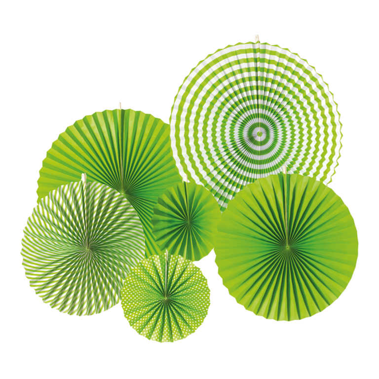 Set of 6 honeycomb fans,