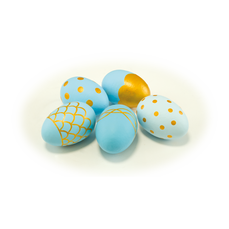 5 Easter eggs,