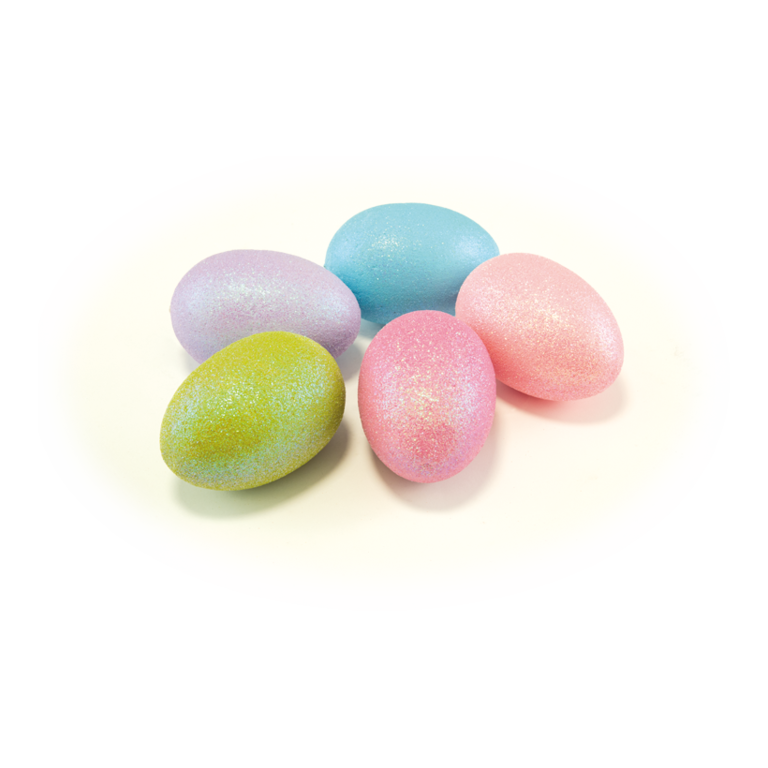 5 Easter eggs,