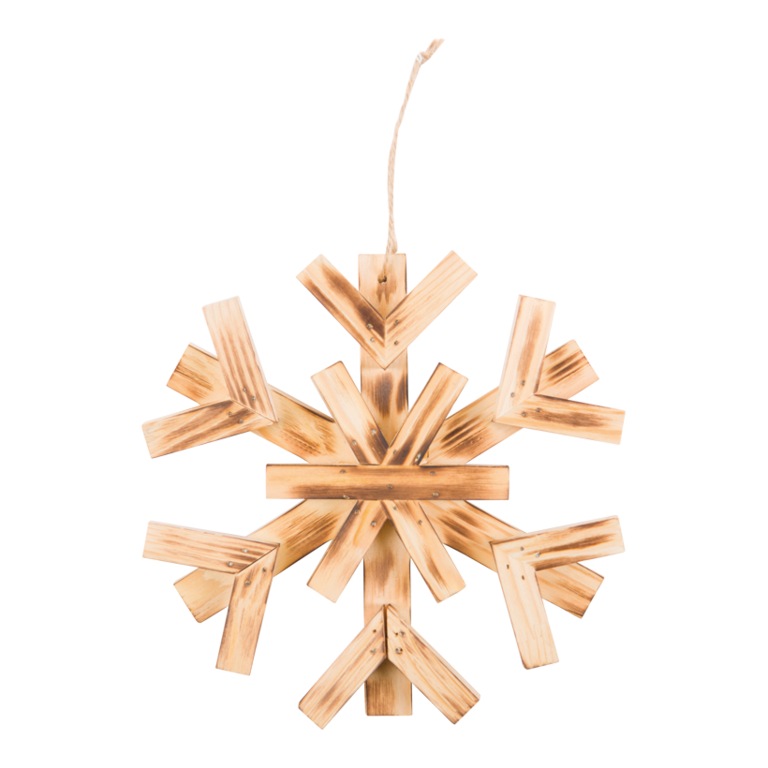 Wooden snowflake,