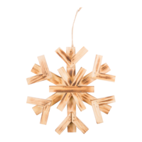 Wooden snowflake,