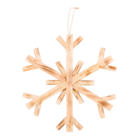 Wooden snowflake,