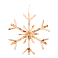 Wooden snowflake,