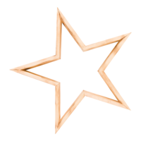 Wooden star,