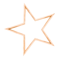 Wooden star,