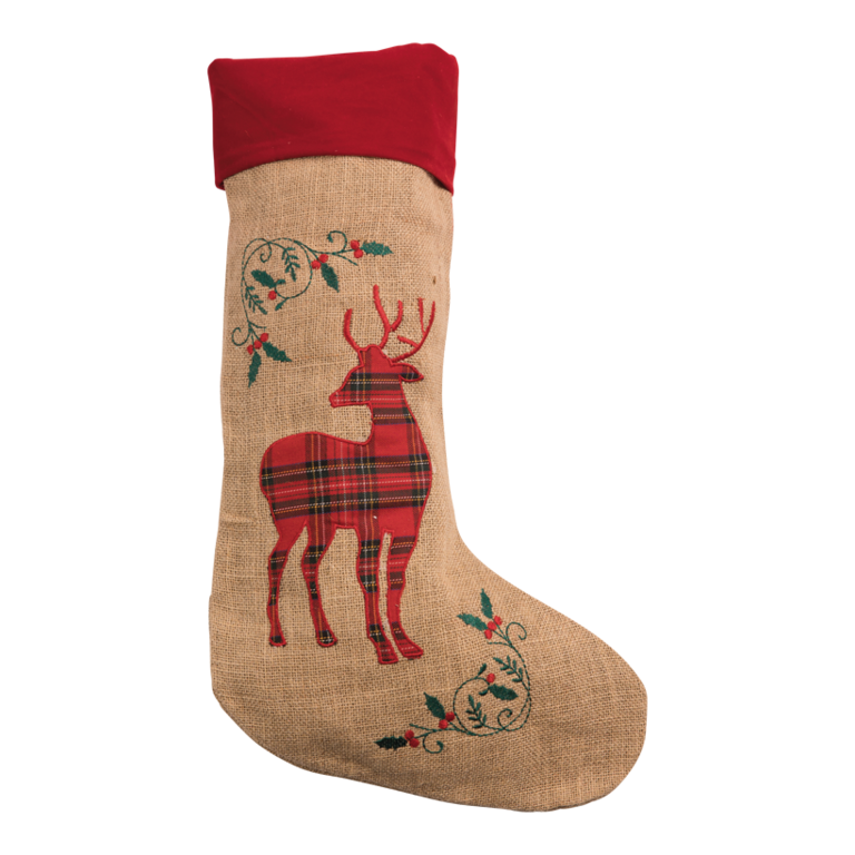 Jute Christmas sock,