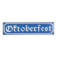 "Street sign ""Oktoberfest"","