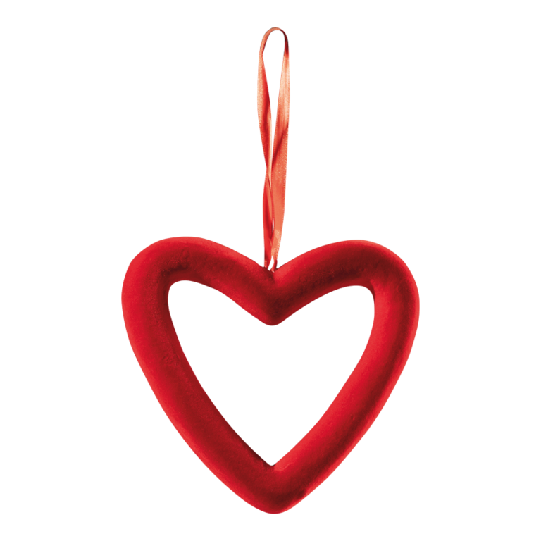 Contour velvet heart,