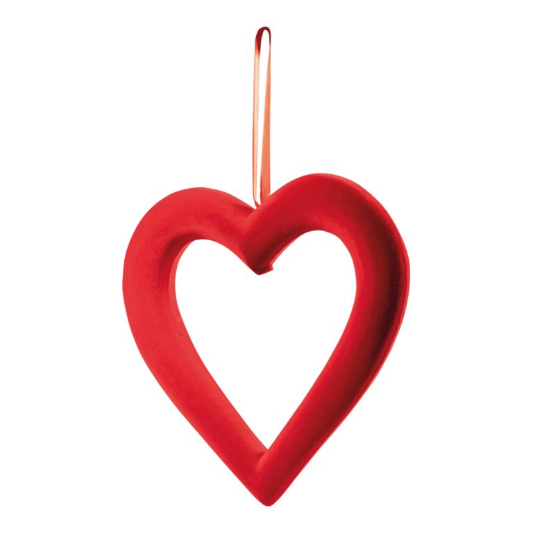 Contour velvet heart,
