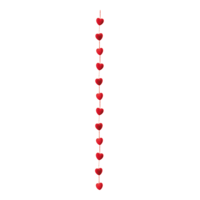Velvet heart garland,