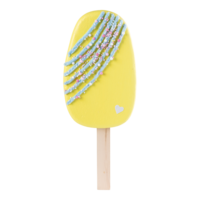 Ice cream with stick,