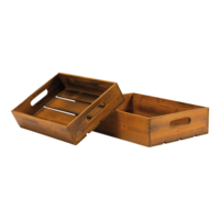 Wooden boxes in set,