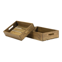 Wooden boxes in set,