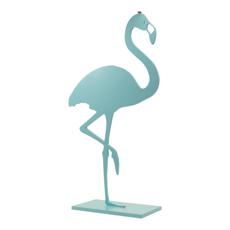 Flamingo on base plate,