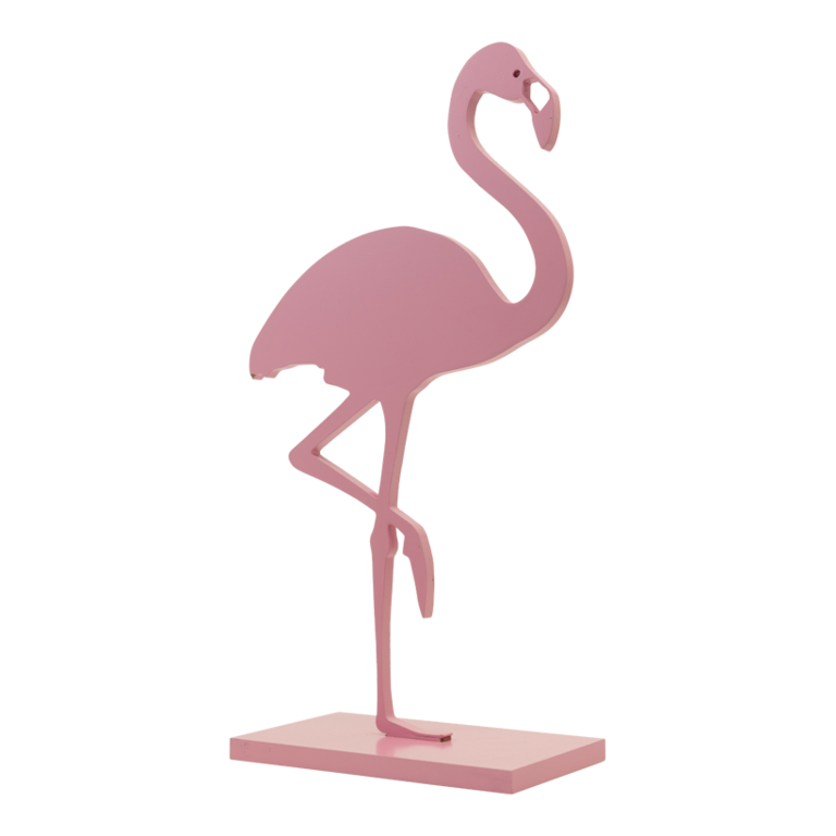 Flamingo on base plate,