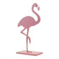 Flamingo on base plate,
