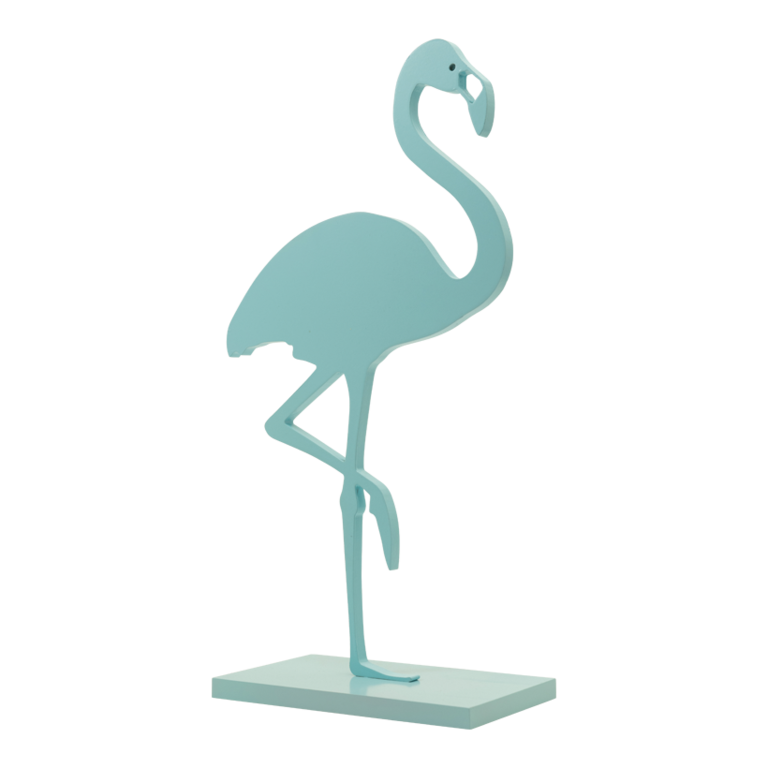 Flamingo on base plate,