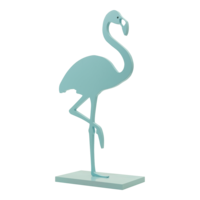 Flamingo on base plate,
