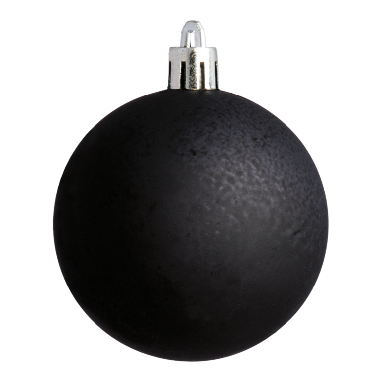 Christmas ball, black matt,