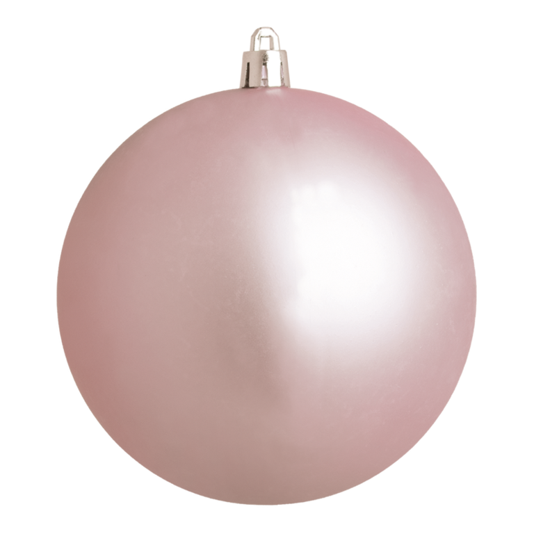 Christmas ball, antique pink matt,