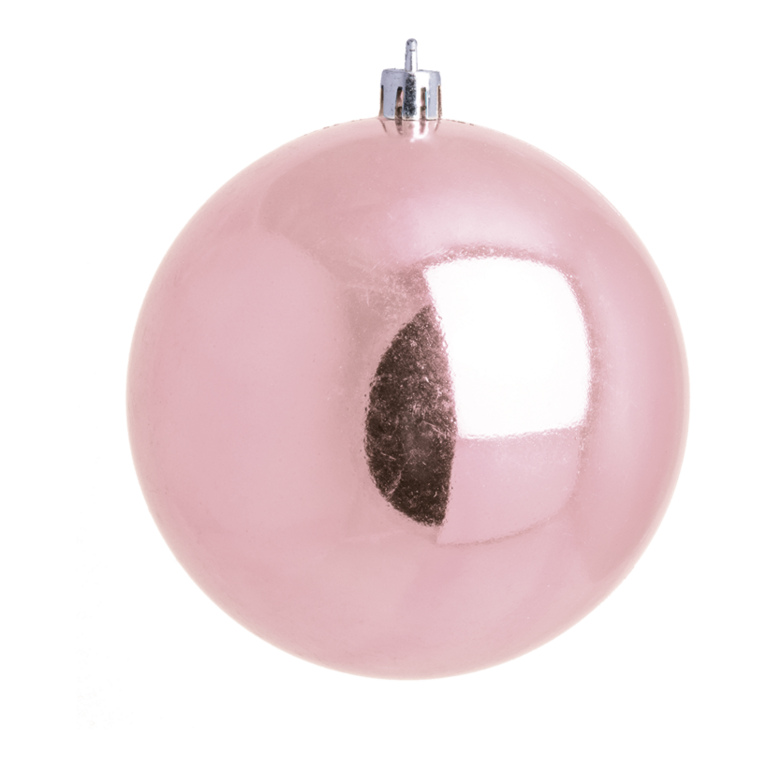 Christmas ball, antique pink shiny,
